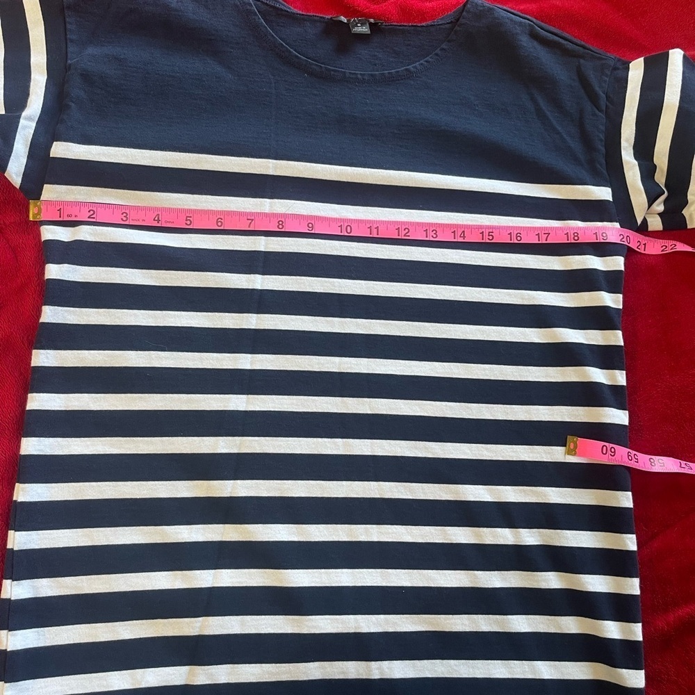 J. Crew Navy and White Striped Tunic - Picture 4 of 4